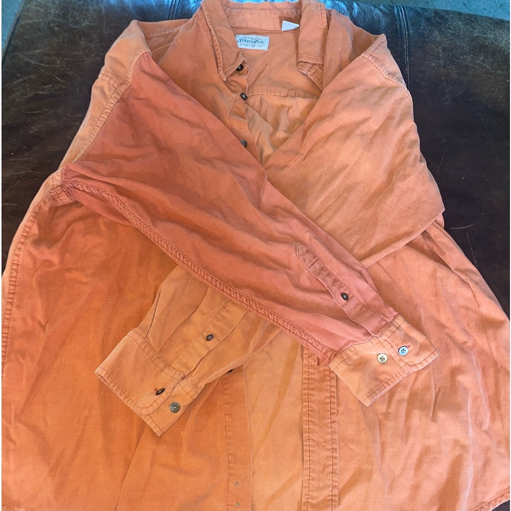 Orange Button Down - image 3